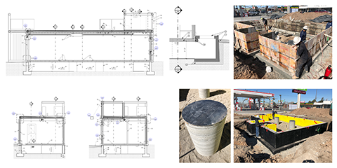 Stem wall construction: vault access to crawl space for plumbing line service. - Swig - McKinney, TX