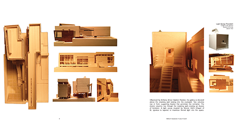 Basswood model formed from the implied depth of shading in the previous collage studies.