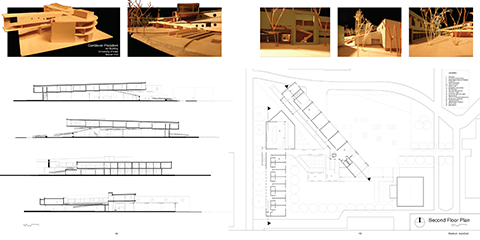 Reducing the existing barn to a shell permitted the new volume to be developed into the structure.